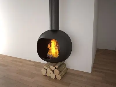 Fire place 01 3D model