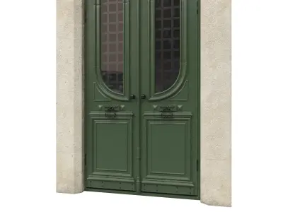 Entrance classic door 49 3D model