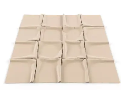 Folded rugs - carpets 3D model