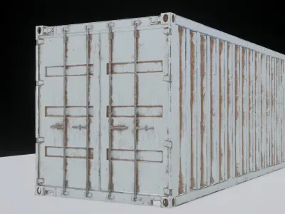 Container shipping 3D model