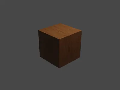 English Brown Oak Wood Texture 3D model