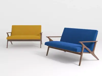 Cavett Loveseat 3D model