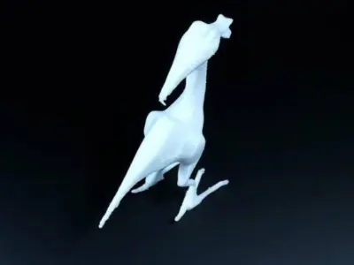 Alien dinosaur creature 3D print model