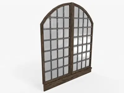 Medieval Window Low Poly Low-poly 3D model