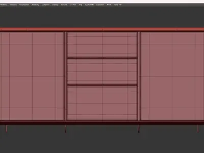  LOVE SIDEBOARD Low-poly 3D model