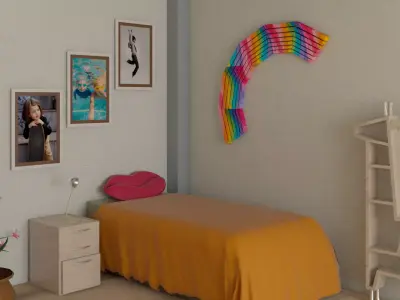 laos Kids Room 3D model