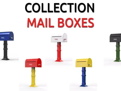 MAIL BOX COLLECTION 3D Model Pack