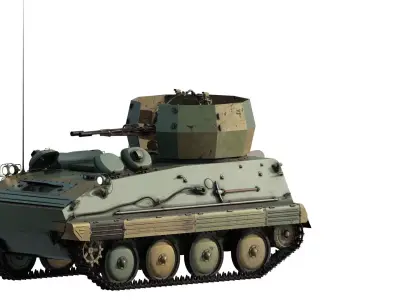 Type 63 armoured personnel carrier with turret 3D model