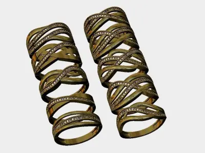 light stone ring 3D print model