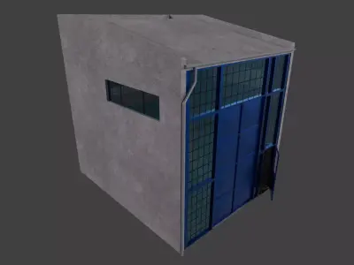 work shop Low-poly 3D model by rednos