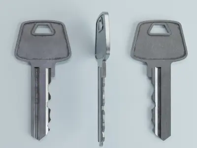 Key 2 metal 3D model
