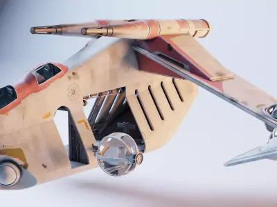 Star Wars - LAAT Low-poly 3D model for games Low-poly 3D model