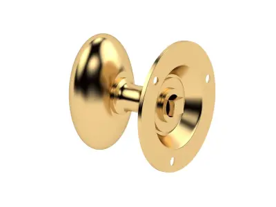 Oval Mortice Door Knob 3D model