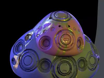Gas mask helmet 3d model scifi Low-poly Low-poly  Low-poly 3D model 3