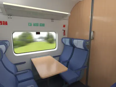  ICE 4 Speed Train Cabin and Cockpit 