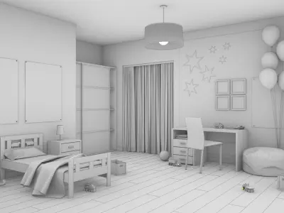 Child Room 3D model