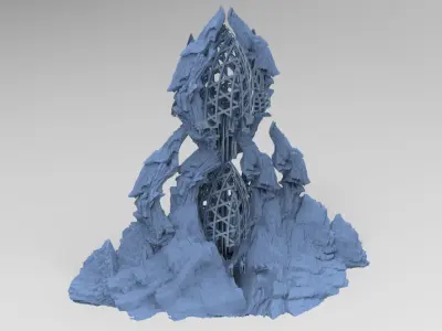World Dark Gate Grand  Dome Cliff 3D model
