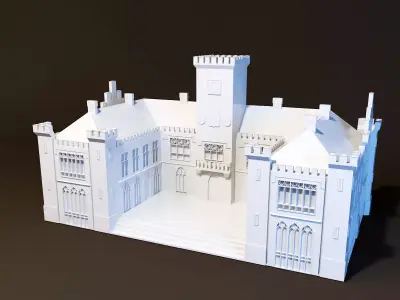 Neo-Ghotic Town Hall 3D print model