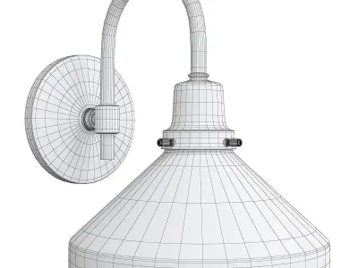 EASTMORELAND FITTER ARCHED WALL SCONCE Low-poly 3D model