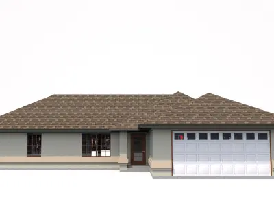 House-001 -Low Poly house 3D model