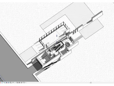 Modern house full project Revit and Lumion 3d grass 3D model