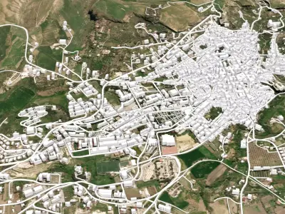 Cityscape Corleone Palermo Italy 3D model