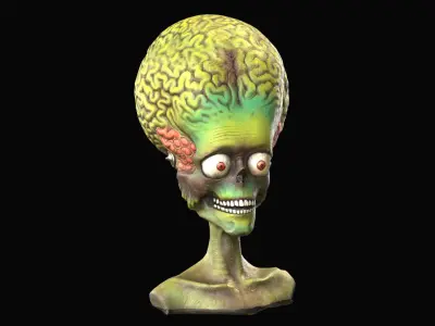 Martian Figure Scan 3D model