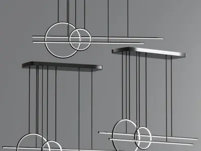 Modern Ceiling Light Suspension Pendant 3D model