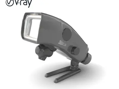 Wireless Flash Unit with Bounce Head model pack Low-poly 3D model