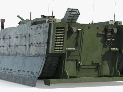  Tracked Amphibious Infantry Vehicle Deployed Wet 