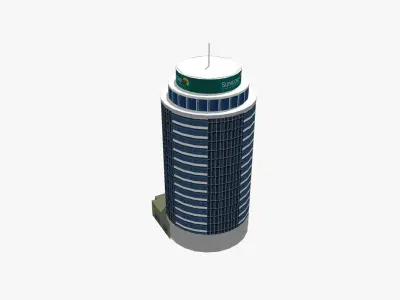 Suncorp Center Low-poly 3D model