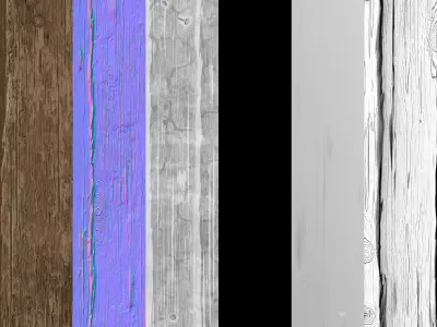 Wood Plank  Substance Designer Material and Video Texture