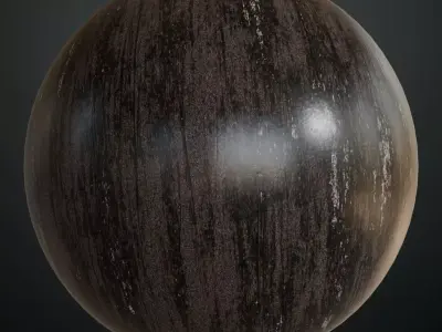 Imperial Green Lacquered Wood Inlay PBR Seamless Texture