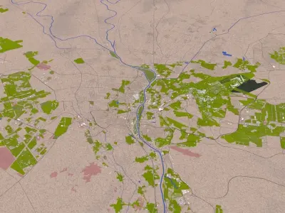 Cairo City Egypt Low-poly 3D model