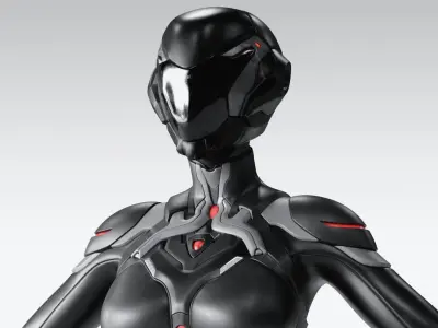  Womens Dark Sci-Fi Suit 