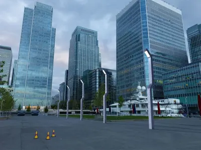 Modern Fancy Street Lamp 3D model