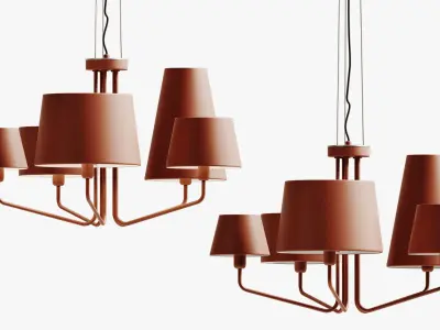 Fos Lighting Tria Pendant Light 3D model