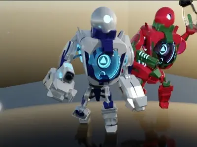 Battle Droids Low-poly 3D model