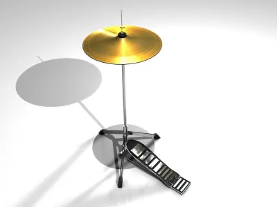 Drum Set tube with telescope 3D model
