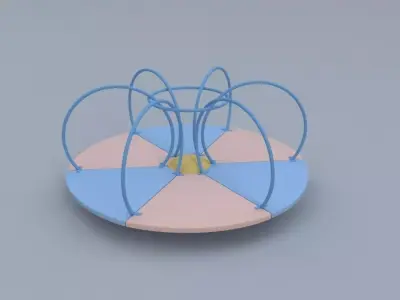 Playground Roundabout 3D model