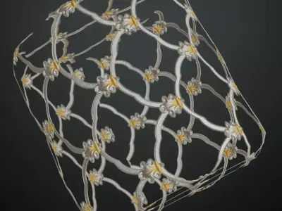 Full Opaque Var White Glass Pattern Transparent PBR Seamless Texture