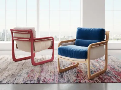 Pitu Lounge Chair 3D model