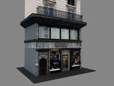 Typical Parisian Apartment 3d Building 01 3D model