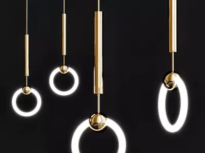 Lee Broom Ring Suspension Lamp 3D model