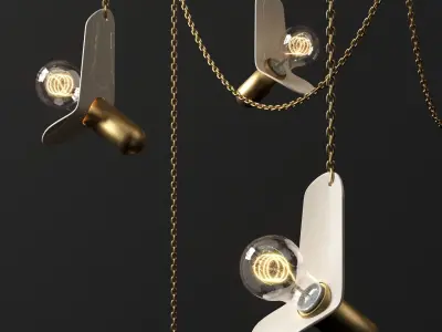 Chain chandelier  3D model