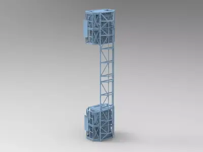 Sci Fi Ship Docking pad 1 3D model