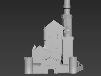 Castle Low-poly 3D model