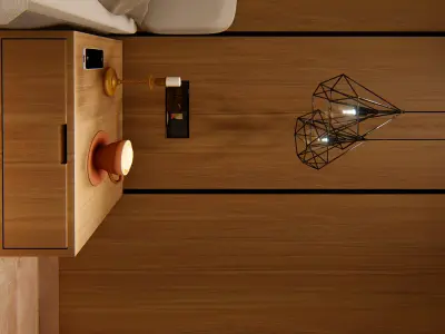 Residential Interior Space - Bedroom  3D model