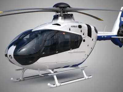  Airbus Helicopter H135 - Eurocopter EC135 with Cockpit and Interior 