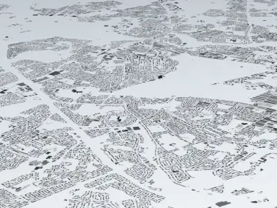 Newcastle Streets and Buildings 3D model